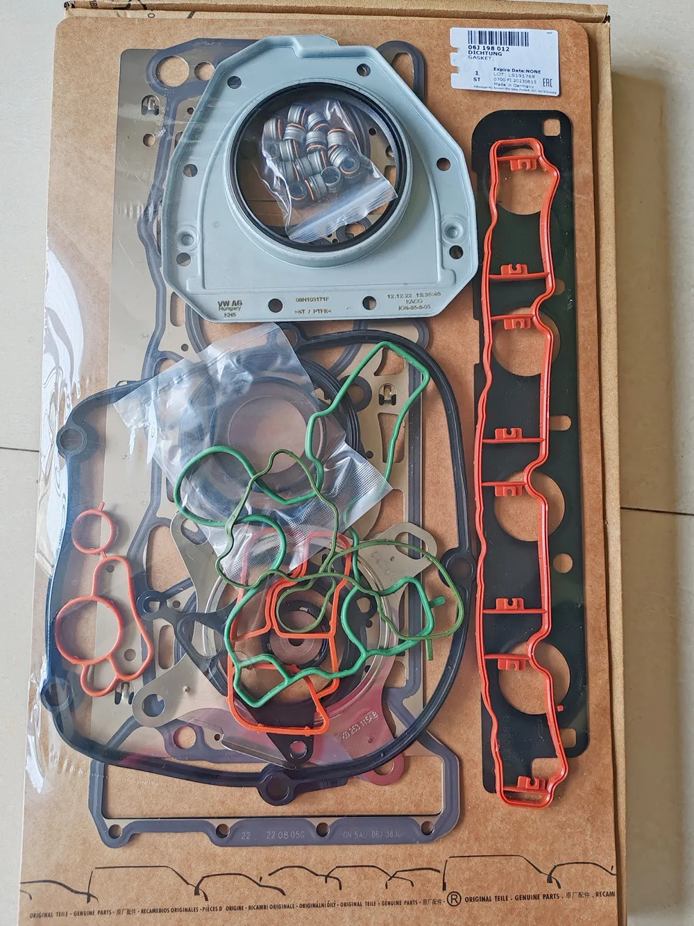 

ОРИГИНАЛЬНЫЙ Ремкомплект прокладок головки OEM для Volkswagen Jetta Passat 05-11 GTi 2.0T Audi A4 A5 A6 Q5 TT Quattro 2.0L 2006-2008 гг.