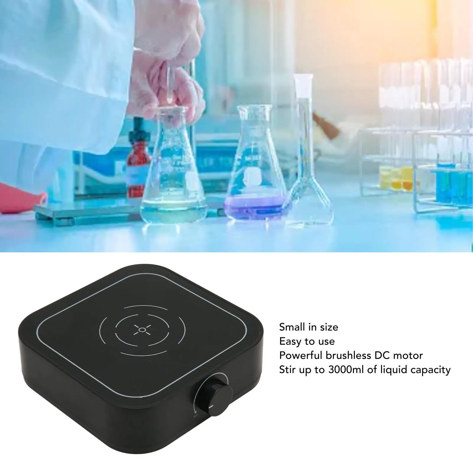 3000 об/мин Электрический магнитный мешалка миксер объем 3 л жидкости