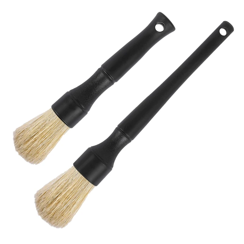 

2 Pcs Car Detailing Brush Kit Auto Detail Brush Set Interior Exterior Detailing Supplies for Cleaning Air Vent