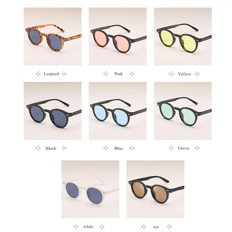 NYWOOH винтажные маленькие круглые солнцезащитные очки мужские классические