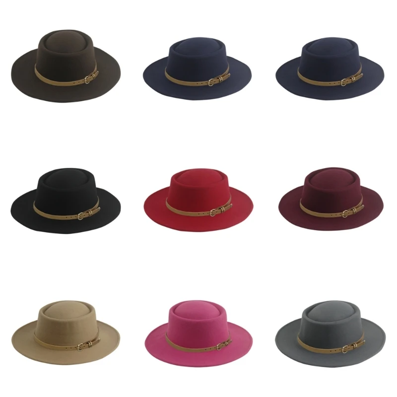 Хомбургский цилиндр шерстяная шляпа Porkpie для праздников и уличной фотографии