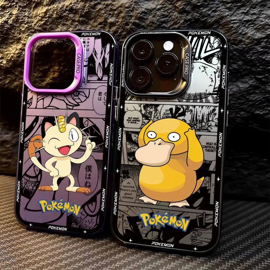 Luxury Pokemons Pikachus Phone Case for Xiaomi Redmi Note 7 8 9 9S 10 11 12 13 14 Pro Plus 4G 5G Anti Fall Matte Back Cover