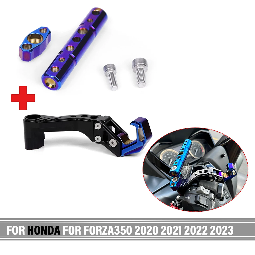 

Motorcycle For Honda NSS350 For FORZA350 2020 2021 2022 2023 Convenience Hook Bag Helmet Hanger Rear Mirror Mount Holder Bracket