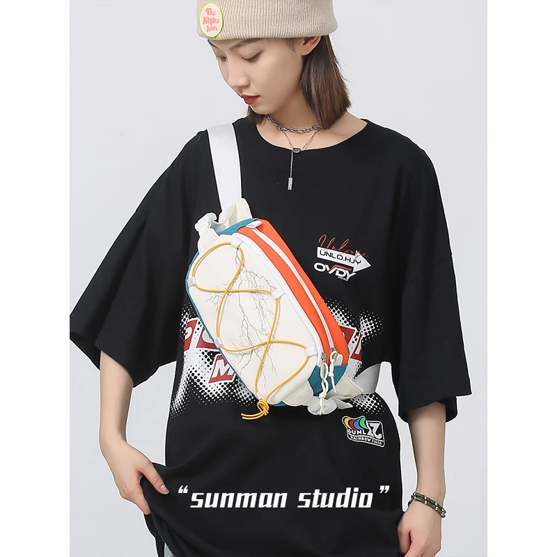 Нагрудная сумка нишевого дизайна для мужчин модная брендовая спортивная 2022