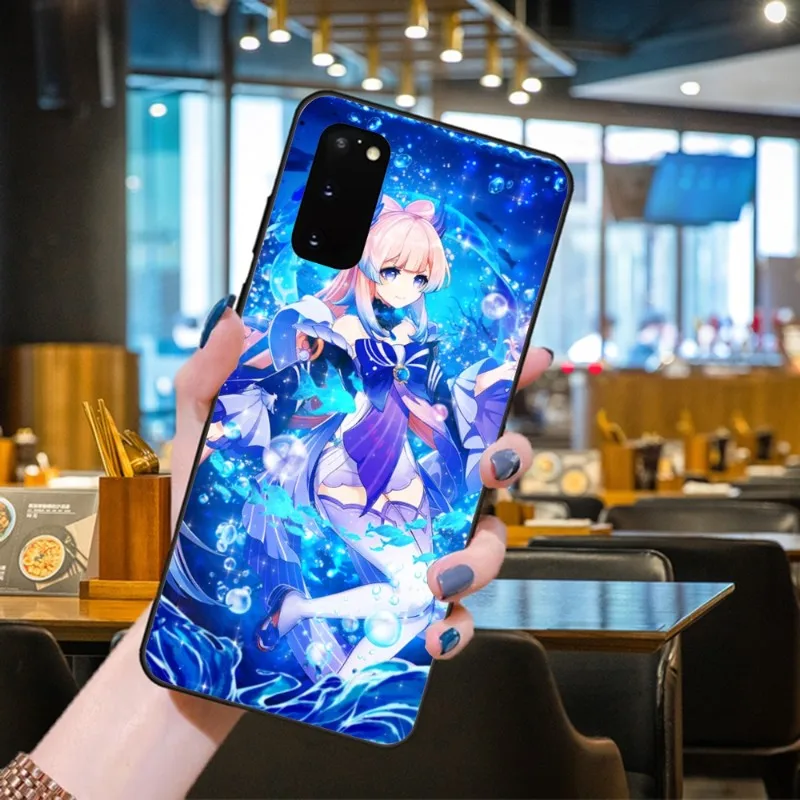 Ударопрочный чехол для телефона Kokomi Genshin Samsung Galaxy S6 S7 S8 S9 S10 S21 S22 Plus сверхмягкий