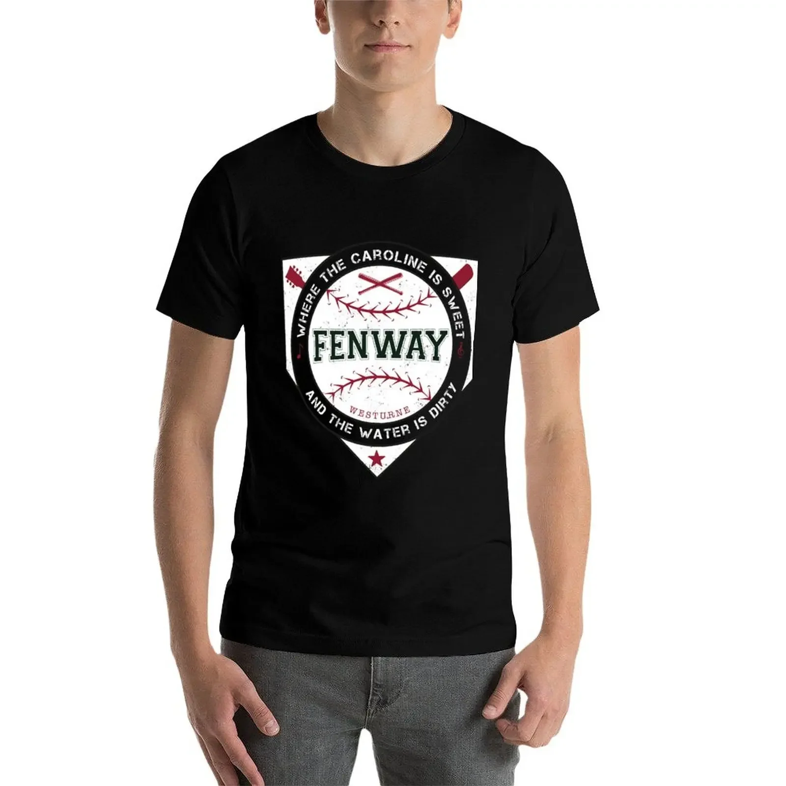 Boston Fenway Sweet Caroline Dirty Water Shirt футболка летняя одежда спортивная для мужчин