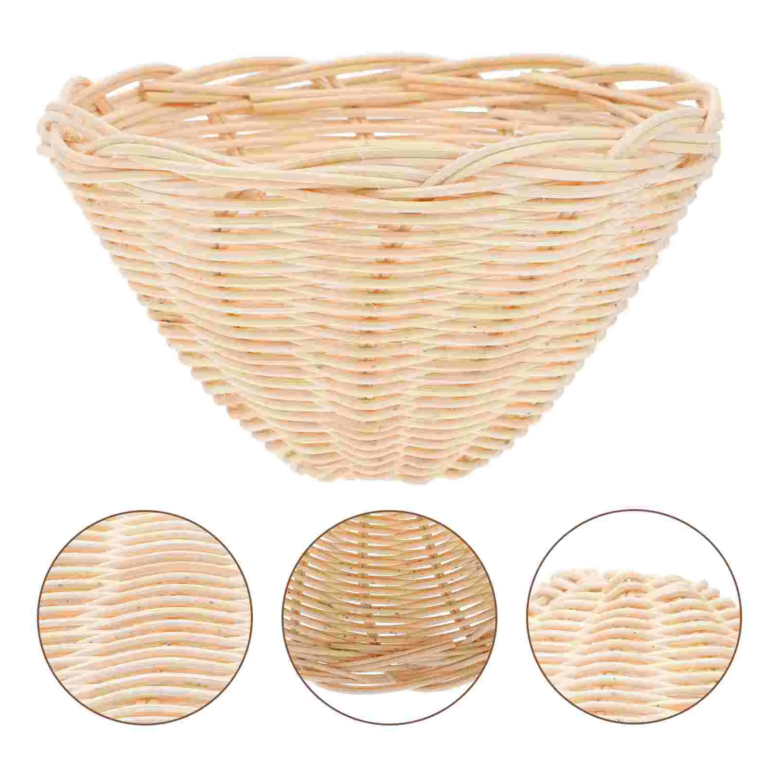 

Shade Lamp Lampshade Light Ceiling Woven Rattan Wicker Pendant Decorative Fixture Chandelier Cover Basketshades Bedside Hanging