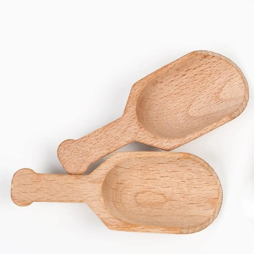 

Mini Wooden Scoop Teaspoon Small Salt Shovel Bath Salt Spoon Milk Powder Wood Condiment Spoons Coffee Tea Sugar Spoon