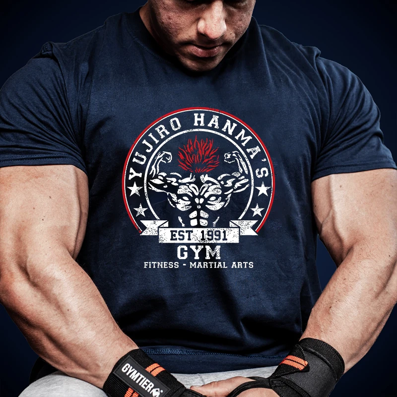 

Fitness Active Wear Cotton Men Gym Clothing New Summer Martial Graphic Aesthetic Tops Luxury Muscle Short Sleeve Classic T-shirt