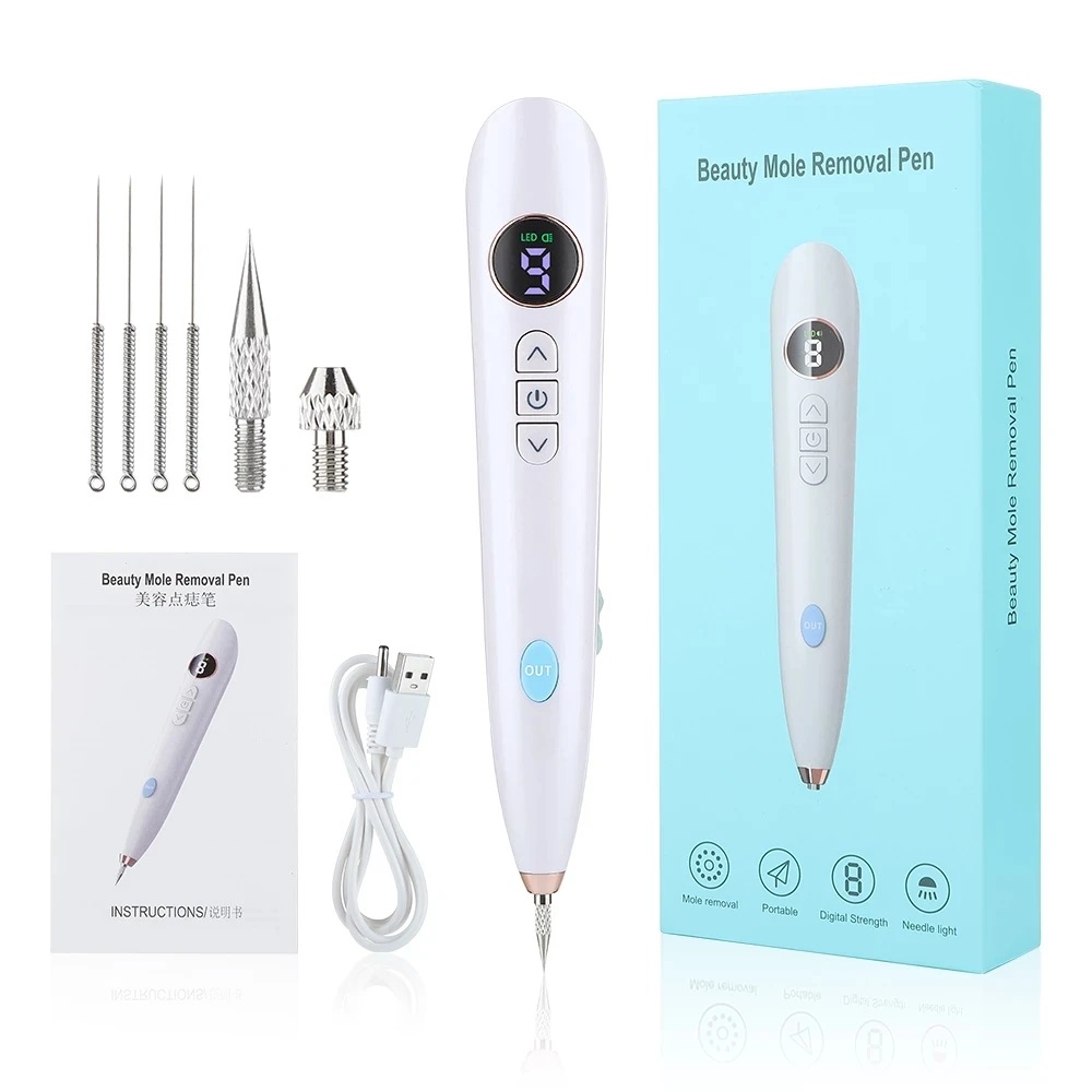 

9 Mode Plasma Pen Freckle Remove Pen Wart Remover Mole Tattoo Instruments Skin Tag Removal Spot Cleaner Beauty Care
