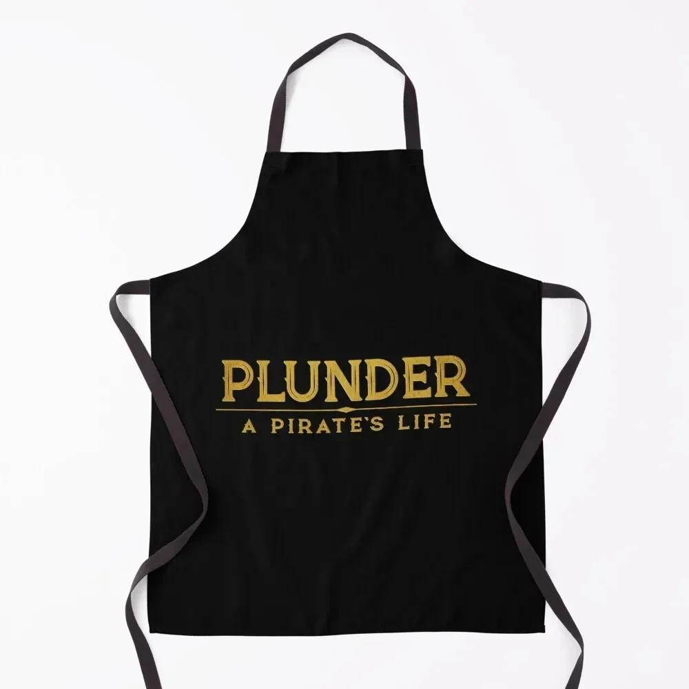Фартук с логотипом Plunder A Pirate's Life милый кухонный фартук для кемпинга