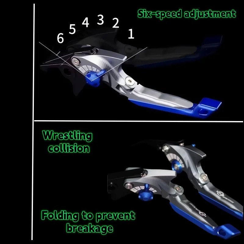 Фото Для SUZUKI GSR600 2006-2011 RV200 VanVan 2016-2020 детали мотоцикла 3D набор тормозных рычагов складные регулируемые рычаги ручки №3