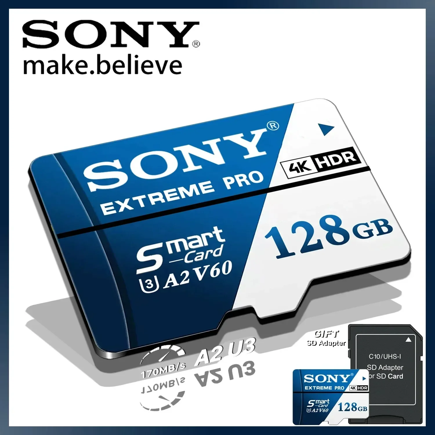 Карта памяти Sony 1024GB 512GB 256GB 128GB TF micro SD Class V30 UHS-1 флеш-карта (art.: 3920dafc5df41) - 3920dafc5df41