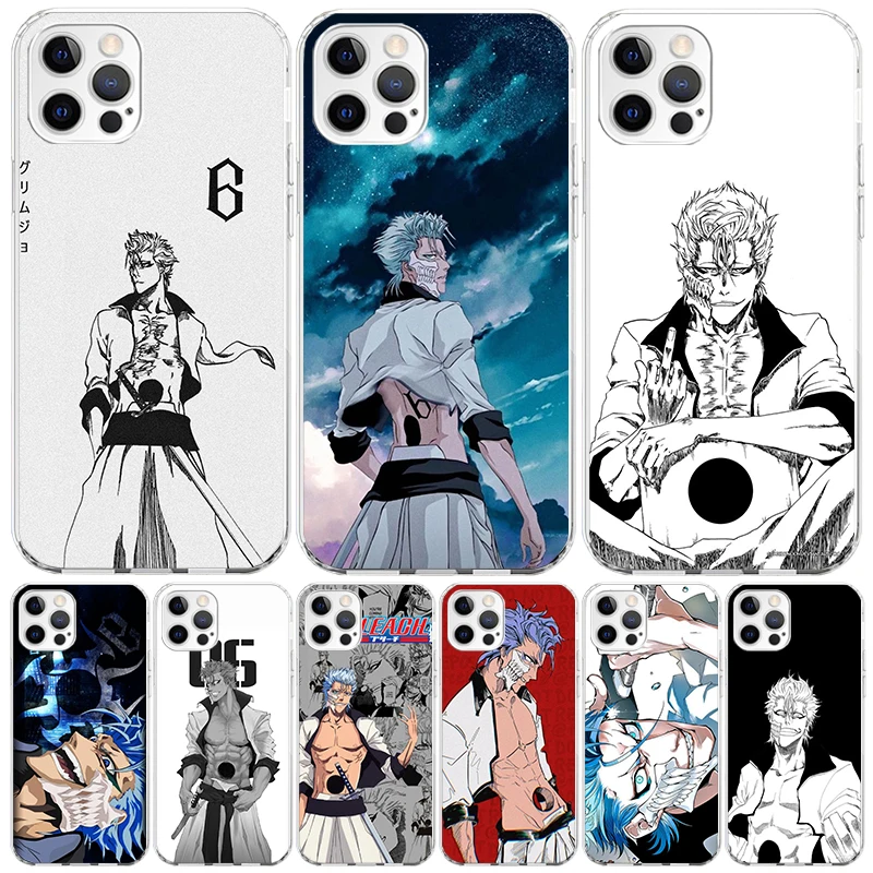 Отбеливающий чехол Grimmjow для телефона Apple iphone 16 15 14 13 12 Mini 11 Pro Max X XS XR 7 Plus 8 + SE 2020