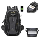 40L водонепроницаемый походный спортивный рюкзак USB для альпинизма на открытом воздухе унисекс походный дорожный рюкзак для мужчин и женщин