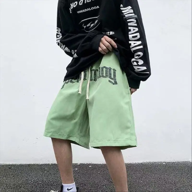 American style street basketball shorts men's summer alphabet print casual pants men cargo pants short femme