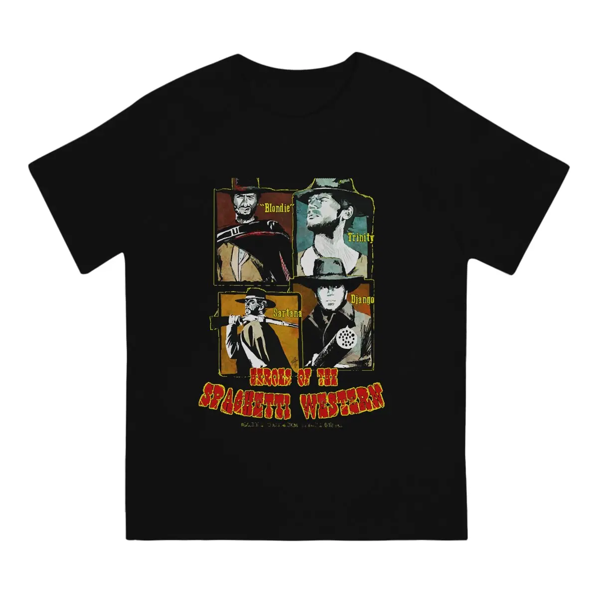 

Men's Spaghetti Western Classic T Shirt The Good The Bad and The Ugly Film Pure Cotton Tops Novelty Short Sleeve Crew Neck Tees