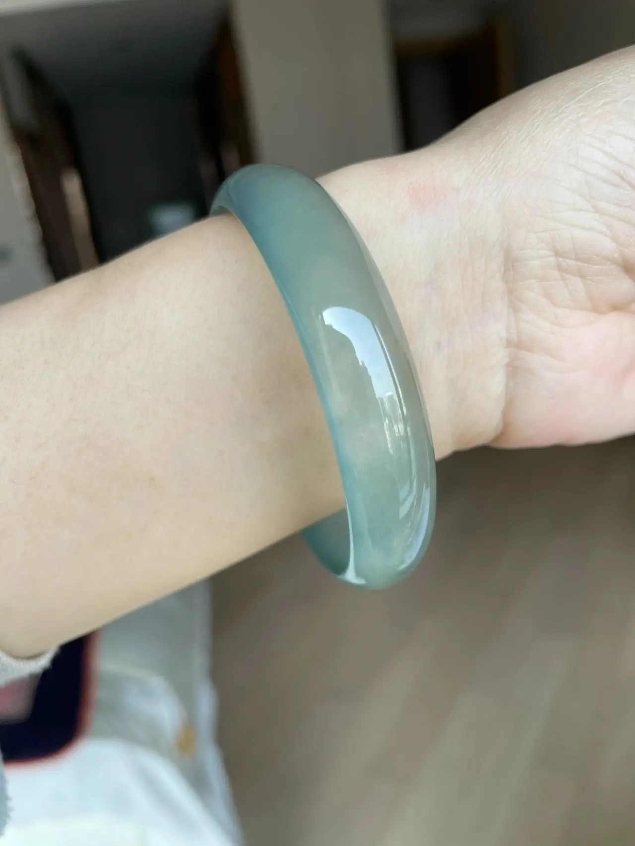 Нефритовый браслет из семян льда прозрачное водное дно положительный круг масло