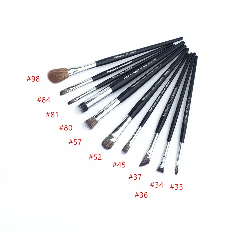Pro Eye / Lip Makeup Brushes - Shadow Liner Concealer Stippling Airbrush Corrector 32/33/37/45/52/57/81/98 Beauty Cosmetics Tool