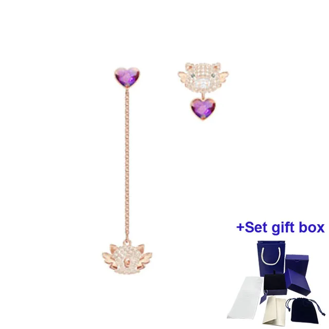 

S High Quality Fashion Charm Earrings Piggy Flying Earrings Exquisite Gift Box Free Shipping