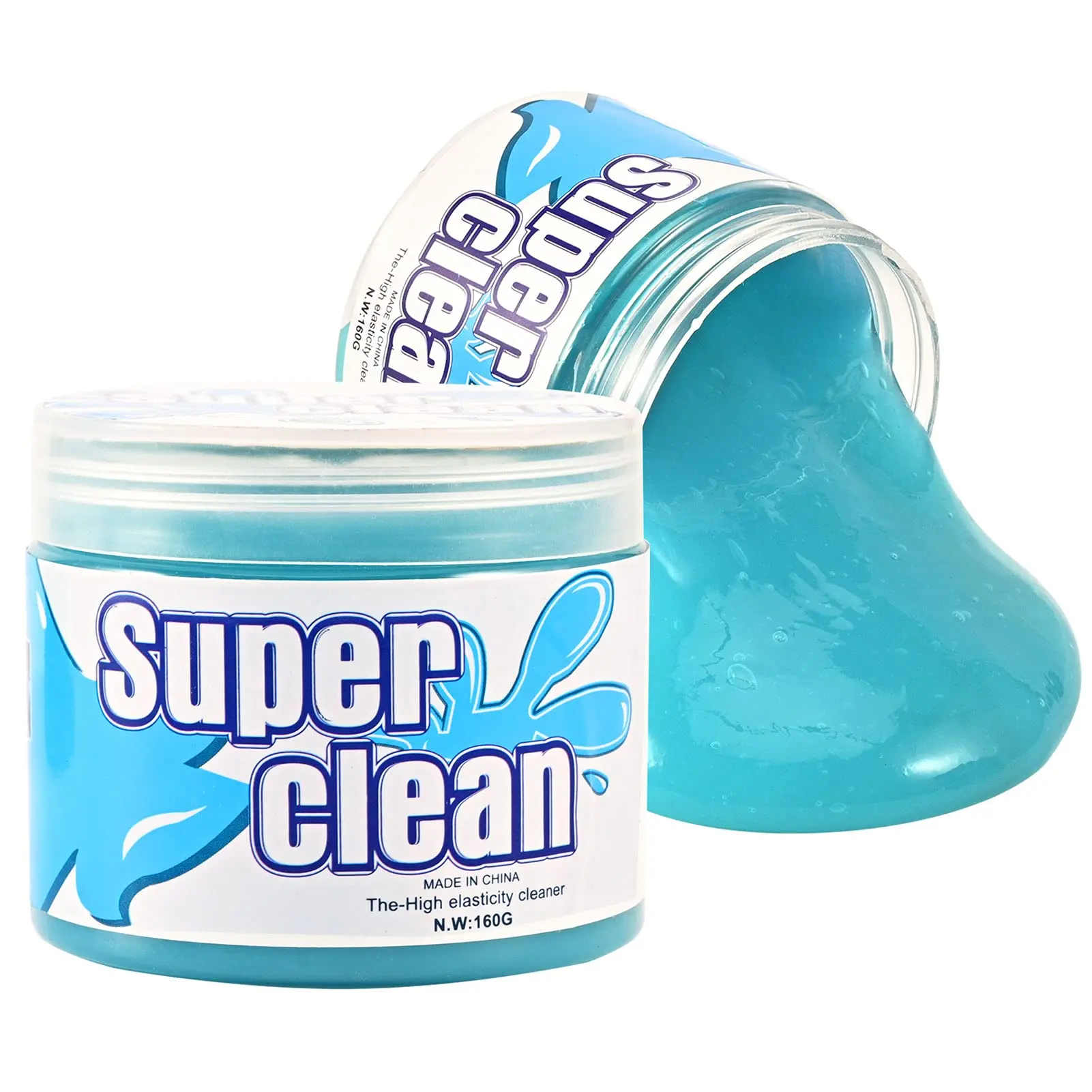 

Tocxoe Cleaning Gel Blue Gel can Remove Dirt from The Keyboard Inside The car and Reuse it