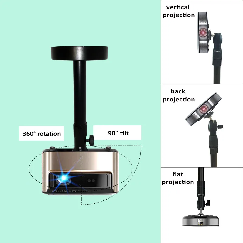 Выдвижной Прочный Настенный кронштейн для проектора из алюминиевого сплава