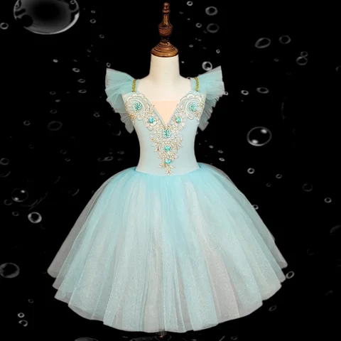 Детская балетная юбка, танцевальная юбка для девочек, детские программы, коллективные костюмы для выступлений, танцевальные костюмы для представлений