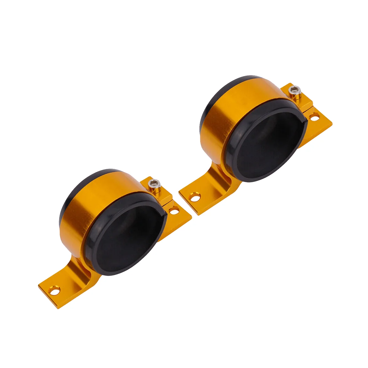 

2PCS Gold 60Mm Fuel Pump Single Mount Bracket Fuel Filter External Bracket Clamp Cradle for 044 380LPH 300LPH