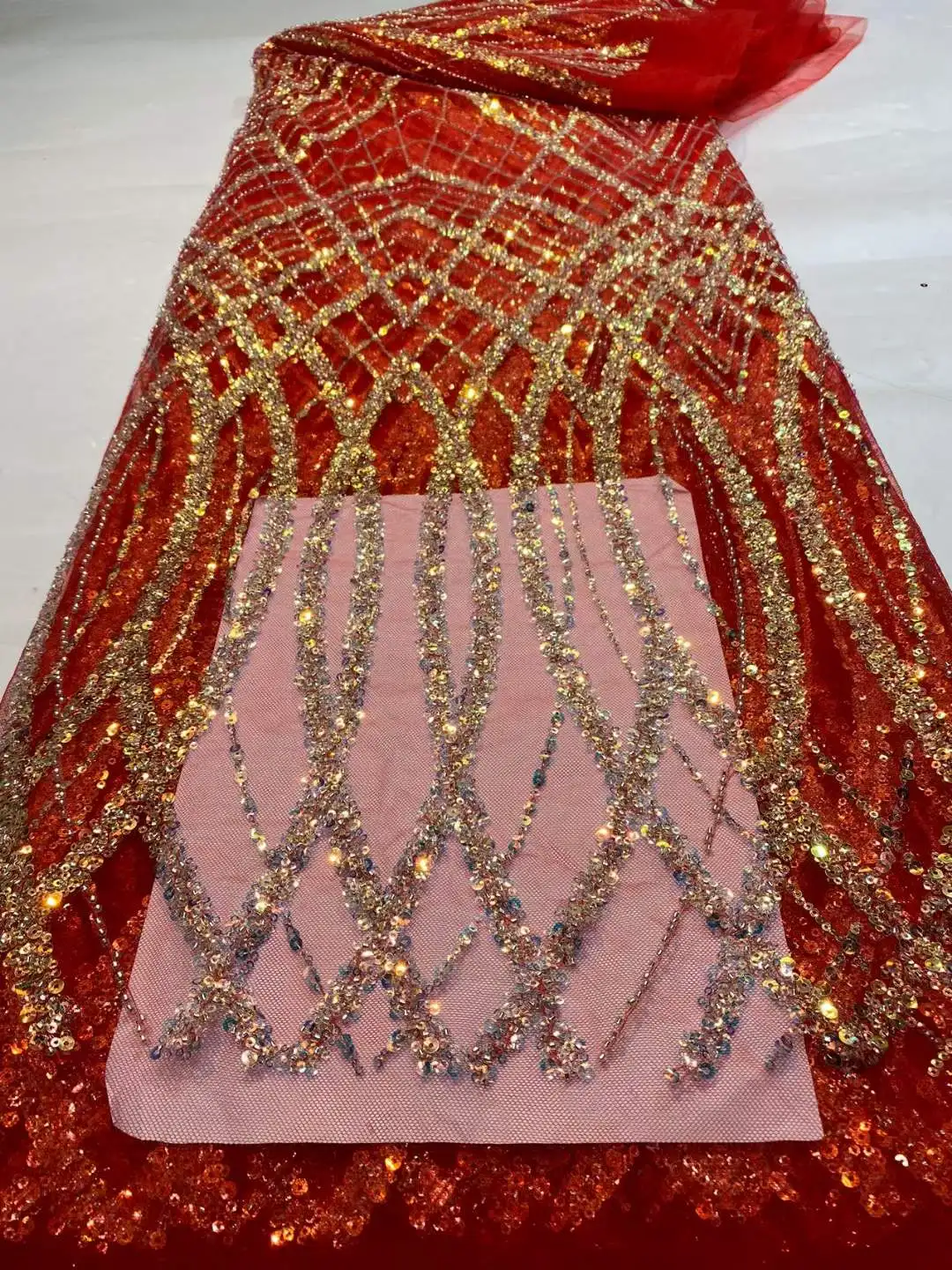 

African Sequins Groom Lace Fabric 2022 High Quality Lace French Nigerian Lace Tulle Mesh Net Fabrics For Wedding Dress Sewing