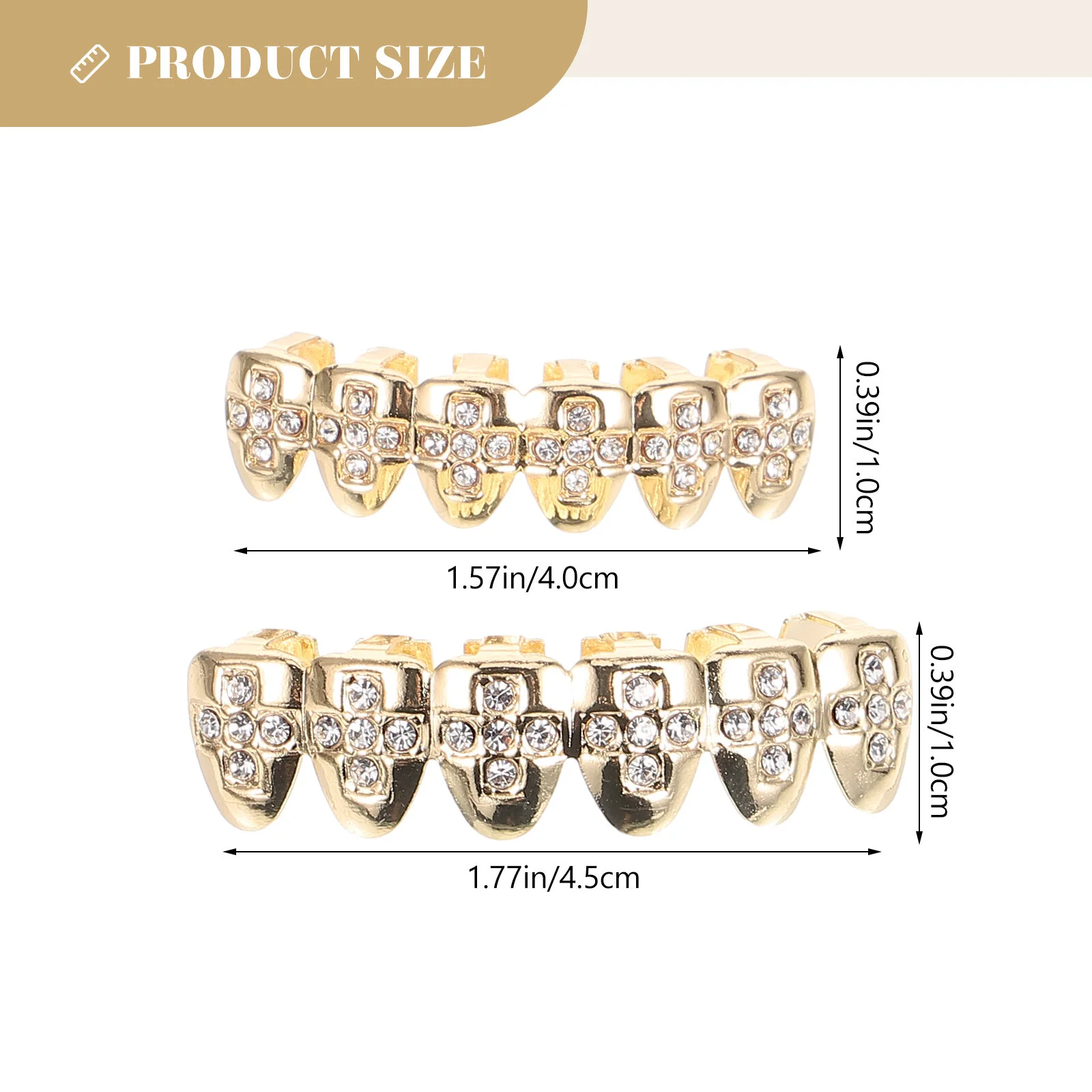 Single Mouth Grill Teeth Grills Your Kids Accessories Shiny Copper Tooth Gems Jewelry