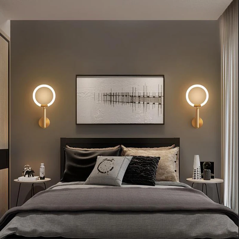 Настенные светильники в скандинавском стиле современное светодиодное освещение
