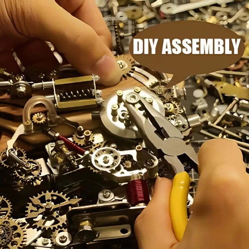 Металлический 3d-пистолет Archimedes с паром набор строительных блоков сделай сам