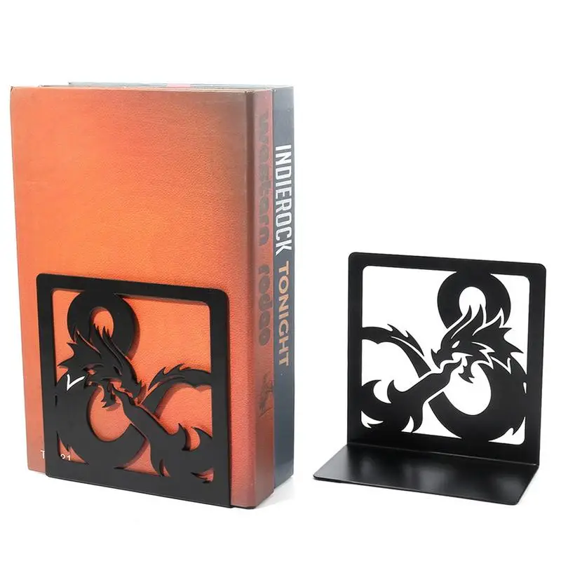 

Металлический нескользящий кронштейн для книг, подставка для книг В Форме Дракона, Офисная Подставка для книг, аксессуары для книг, концы для книг, стопор для книг, подарки