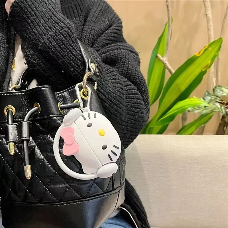 Защитный чехол для Hello Kitty Sanrio Para Auriclees Funda Bonita Airpods 1 2 3 Pro suave Kawaii Bluetooth Regalo