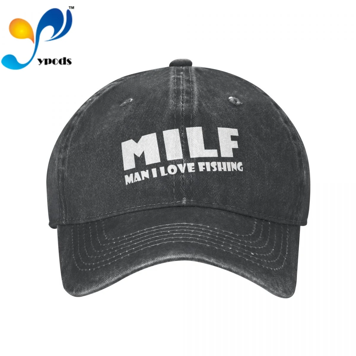 

MILF Man I Love Fishing Unisex Baseball Cap Men Women Snapback Hat Dad Hat Summer Sun Cap for Men and Women Hats