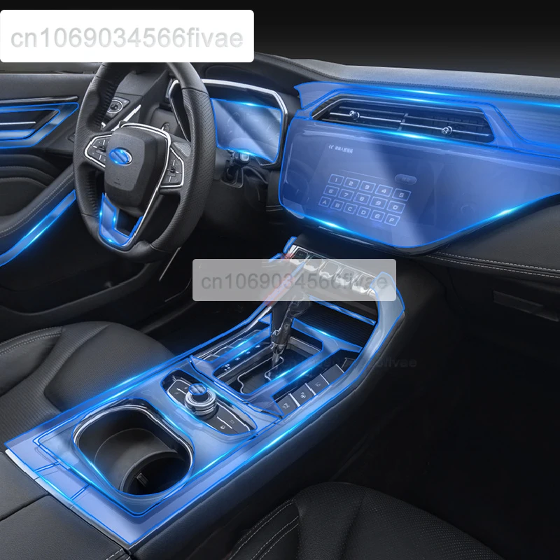 Внутренняя центральная консоль автомобиля для Ford выбрана прозрачная фотопленка