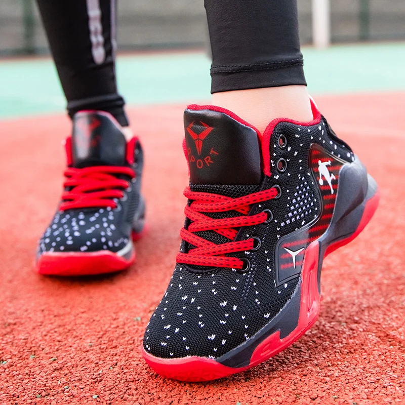 Children Brand High Quality Boys Basketball Shoes Non-slip Breathable Kids Sneakers Sport Shoes Girls Child Trainer Basket Shoes