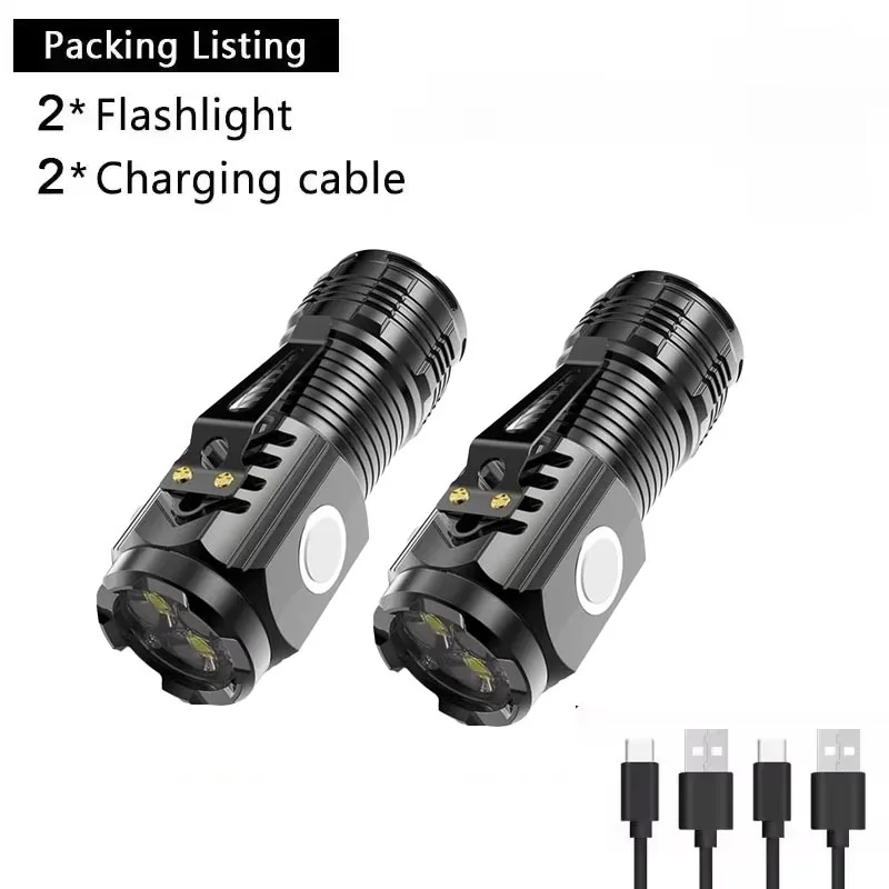 

Тактический мини-фонарь 3-х ядерный USB