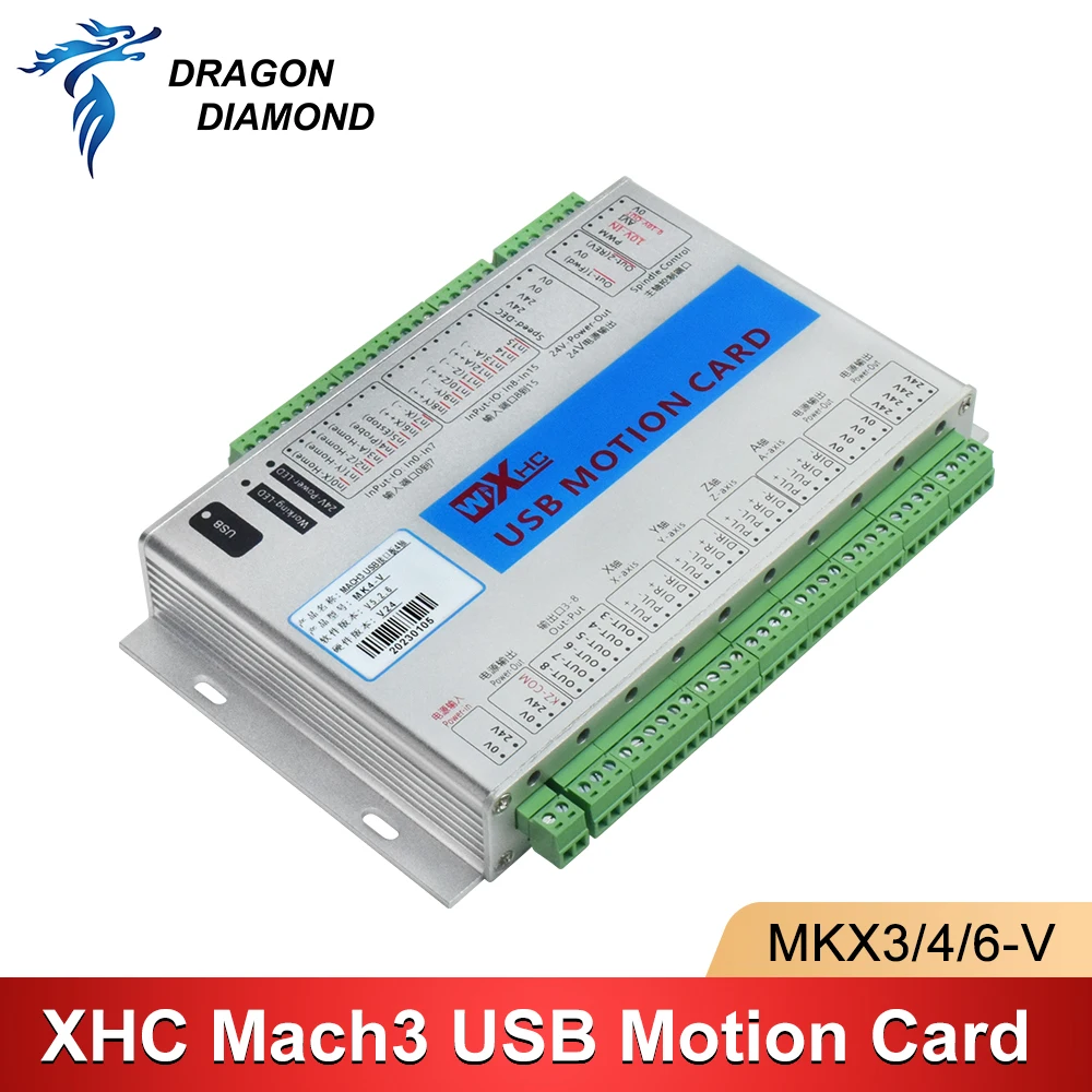 XHC MKX-V 3/4/6-осевая карта управления движением с ЧПУ 2000 кГц Mach3 USB-контроллер