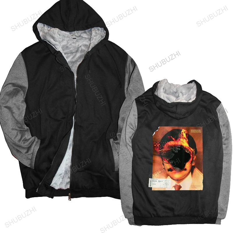 

Толстовка мужская с капюшоном, уличная одежда в стиле хип-хоп, худи с надписью и огненным пламенем, утепленный пуловер в стиле Харадзюку, сви...