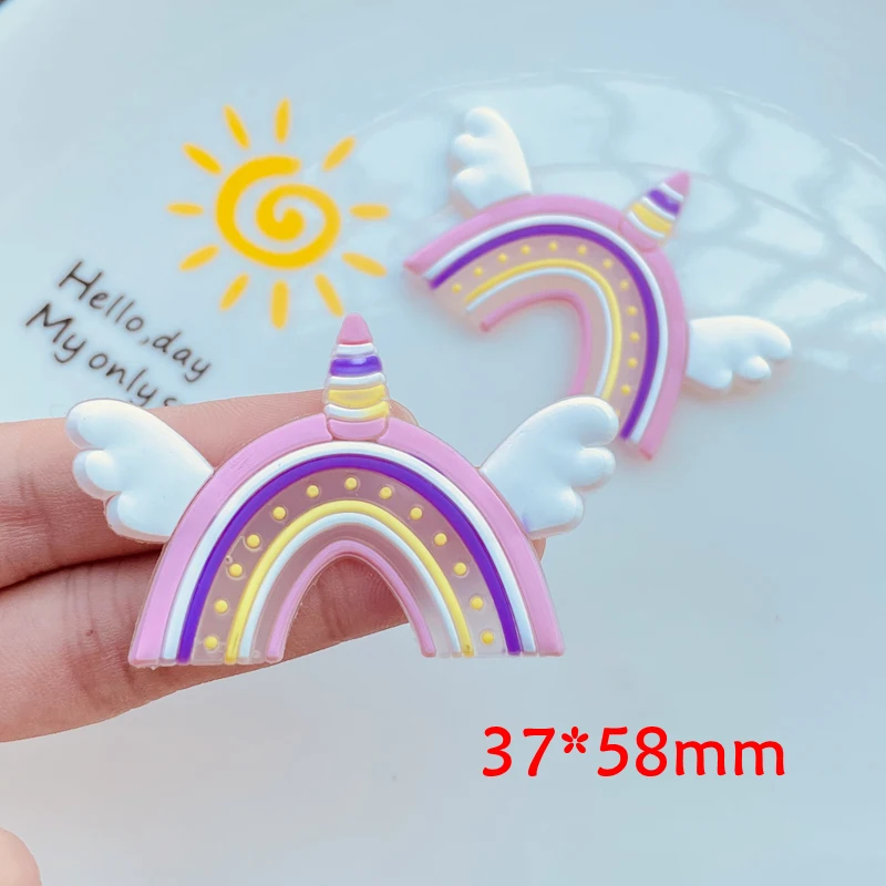 10 шт. новые милые радужные серии кавайные мягкие резиновые Скрапбукинг DIY