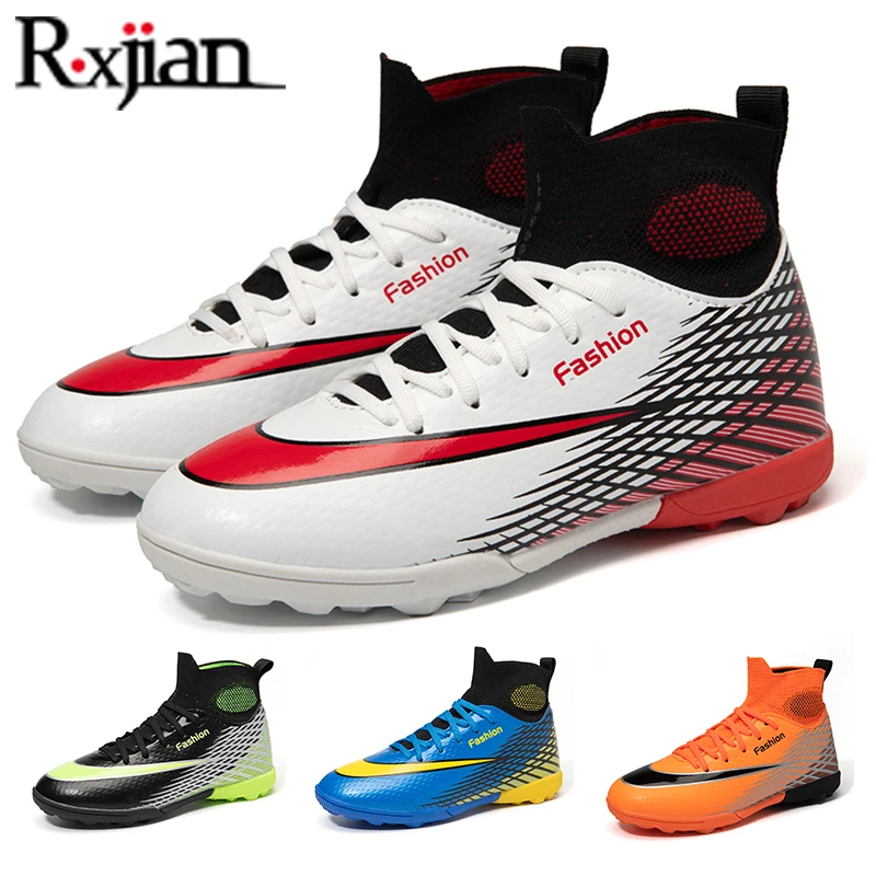 

R. XJIAN New Football Shoes Men's Adult Children's Grass Soccer Cleats Outdoor Anti Slip Lightweight Five Person Sneakers