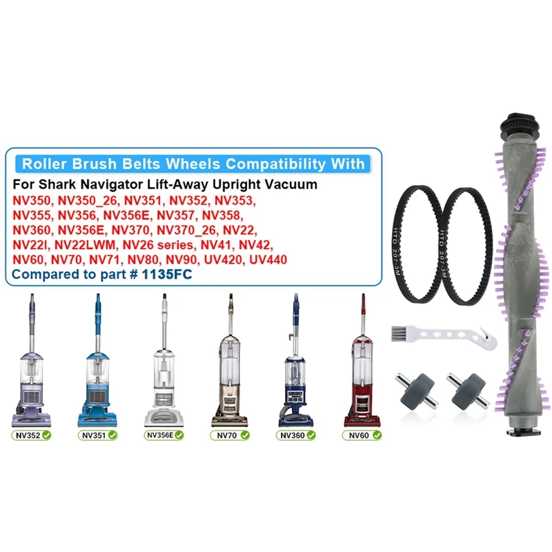 Пластиковая роликовая щетка для Shark Navigator NV26 NV42 NV70 NV80 NV350 NV355 NV356 NV356E NV360 UV440 часть