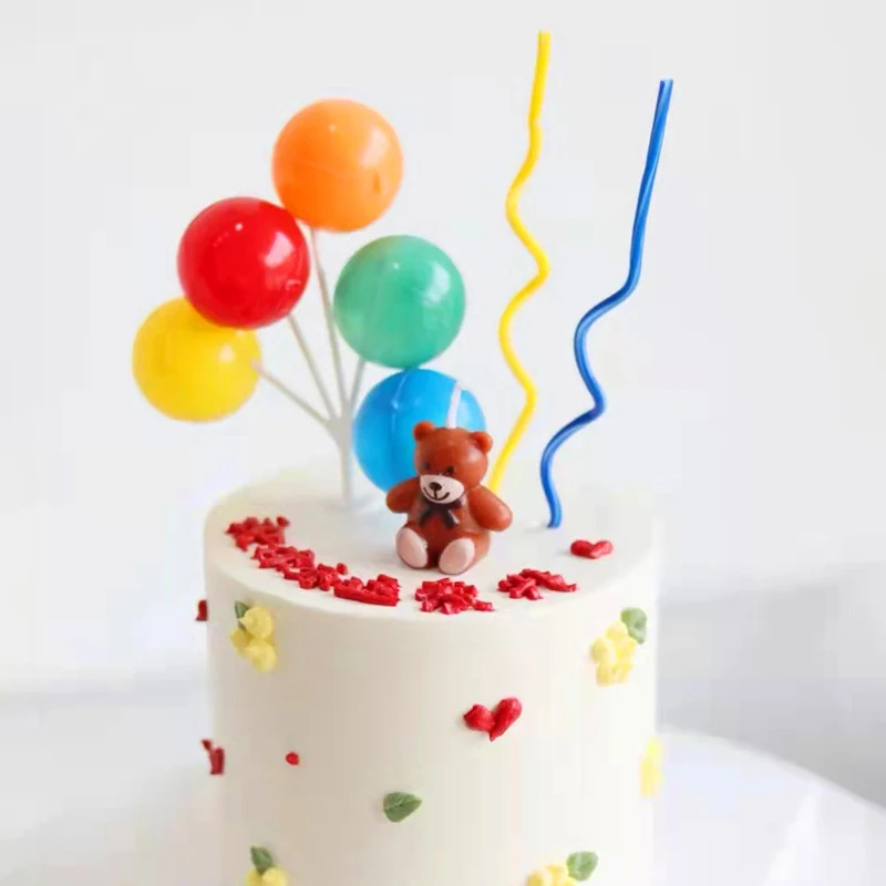Красочный воздушный шар украшение торта креативный день рождения конфетные