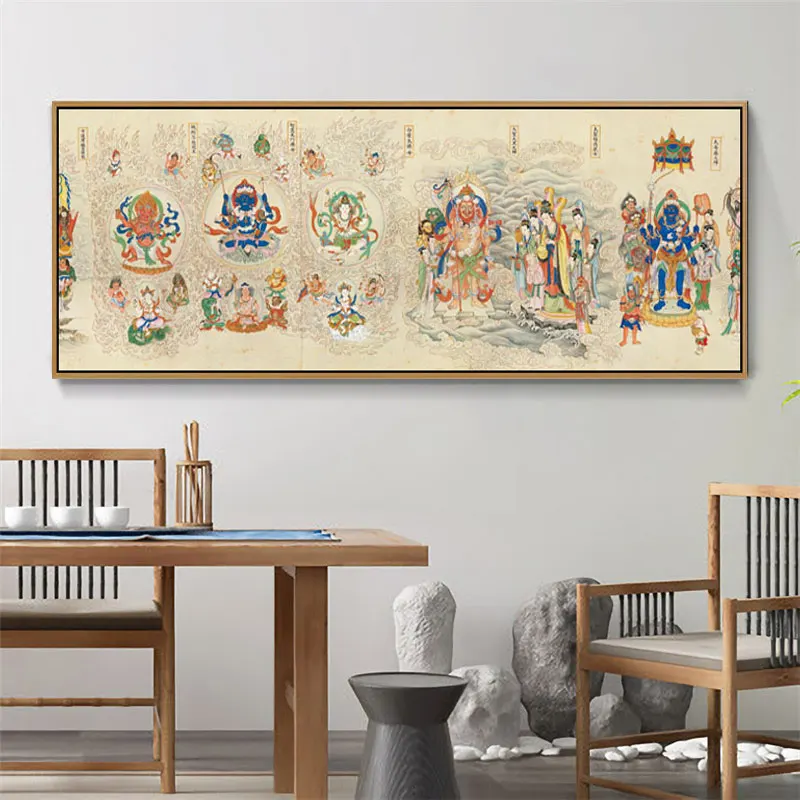 Абстрактные буддийские постеры и принты настенная живопись на холсте картины с