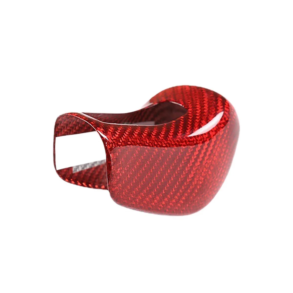 

Real Carbon Fiber Red Gear Shift Head Cover Gear Shift Knob Cap for /Quattroporte/ 2013-2018