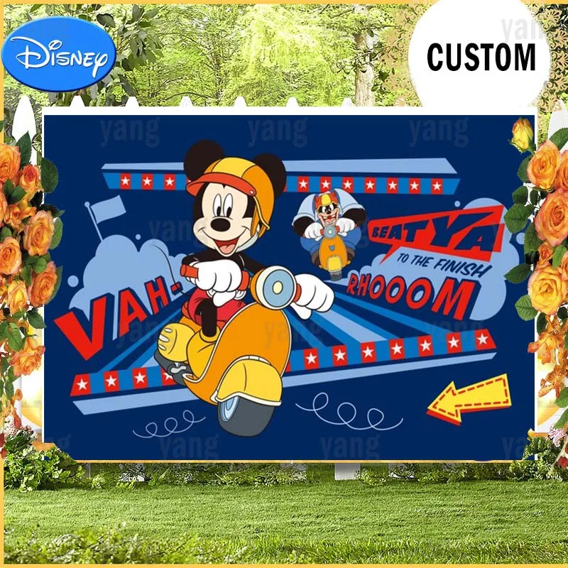 Студийный фон для фотосъемки с изображением мыши и мотоцикла |