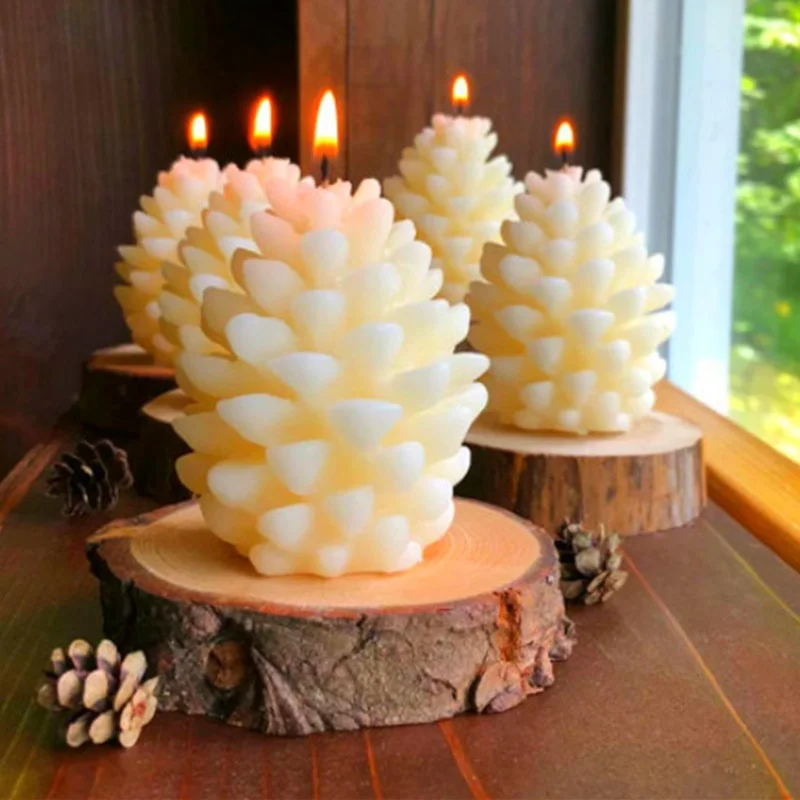 

Силиконовая форма для свечей, 3D украшение в виде рождественской сосны, гипсовая смола для самостоятельного изготовления украшений для дома и Рождества