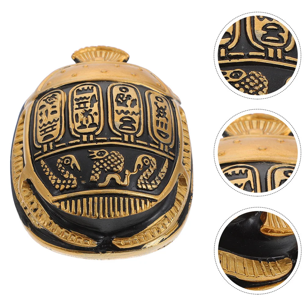 

Resin Scarab Figurine Miniture Decoration Scarab Beetle Statue Egyptian Beetle Figure Home Accessories Decor