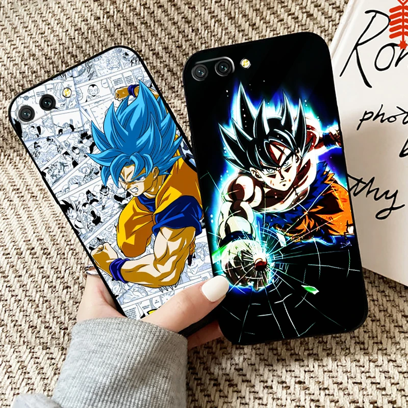 

Japan Anime Dragon Ball Goku For Huawei Honor 10X 9X Lite Pro Phone Case For Honor 10 10i 9 9A Soft Coque TPU Back Funda Black